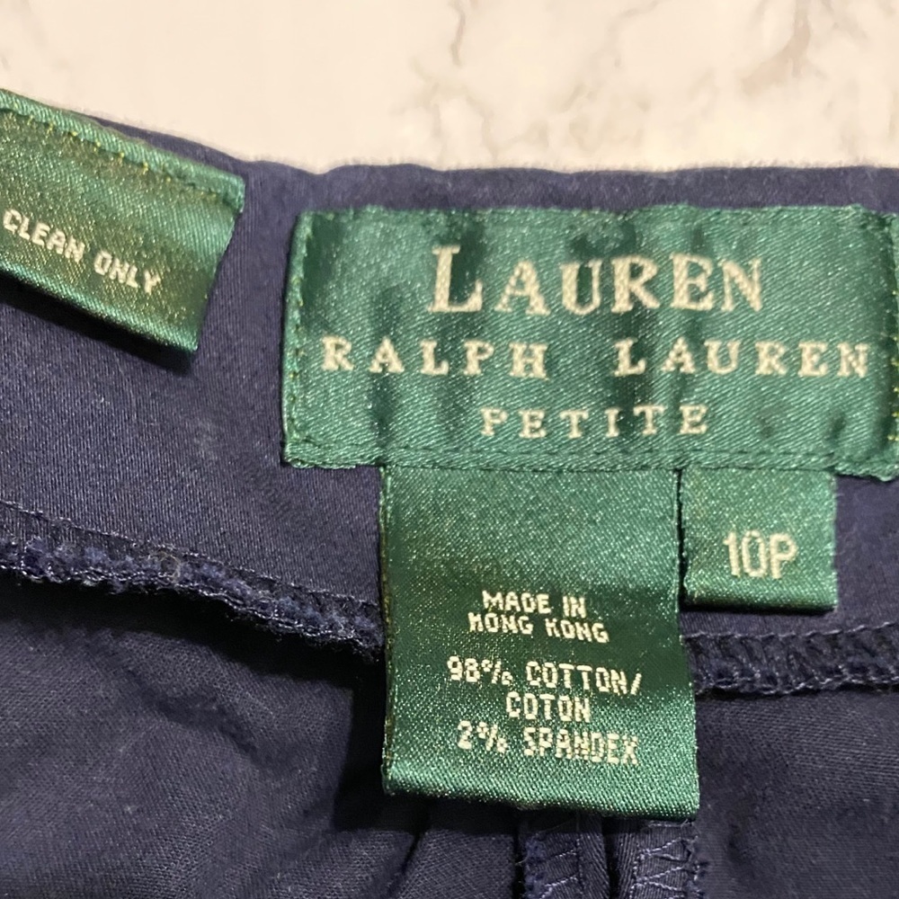 LRL Ralph Lauren navy blue pull on pants 10p - Picture 7 of 7